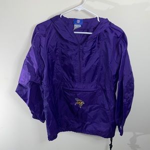 NFL Reebok Vikings Windbreaker Size L